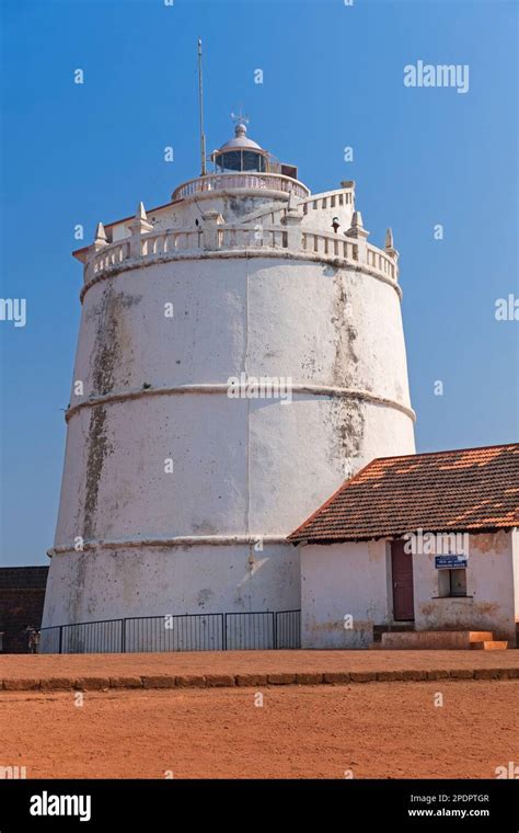 Fort Aguada Lighthouse Sinquerim Goa India Stock Photo - Alamy