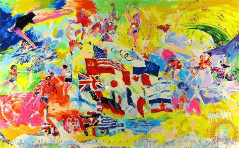 Leroy Neiman Neiman's Montreal Olympic, 1976 painting - Neiman's ...