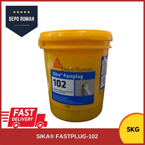 [SIKA] 5KG Sika® Fastplug-102 Ultra fast setting compound for stopping water leaks | Shopee Malaysia