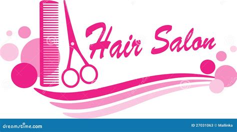 Hair Salon Sign With Scissors And Design Elements Stock Photos - Image: 27031063