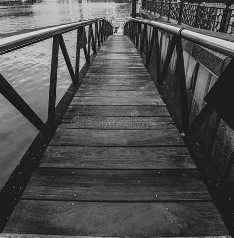 A Bridge To Ferry Boat at Sarawak River Stock Photo - Image of pier, reflection: 254551828