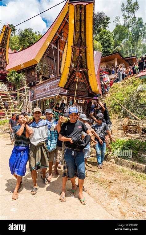 Traditional funeral rites in a Toraja village, Rantepao, Tana Toraja ...