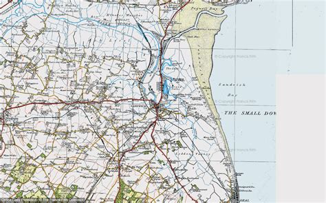 Historic Ordnance Survey Map of Sandwich, 1920