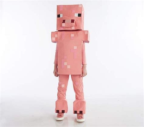 Pottery Barn Kids Toddler Minecraft Pig Costume | Pig costumes, Pig ...