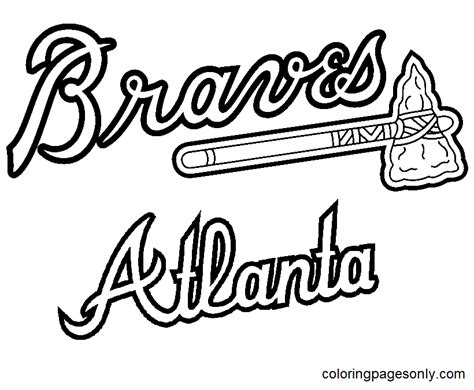 Disegni da colorare Atlanta Braves Logo - Disegni da colorare MLB ...