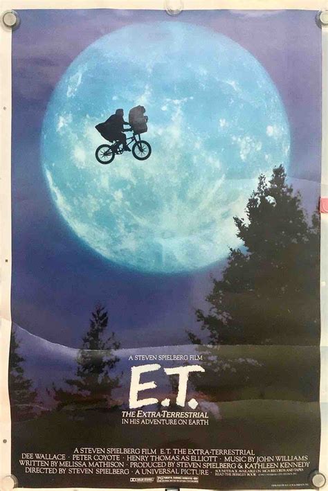 E.T. US One Sheet Film Poster Bike Style - Blue Robin Collectables