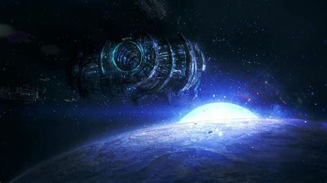 Download Sci Fi Space Station HD Wallpaper by Ishutani