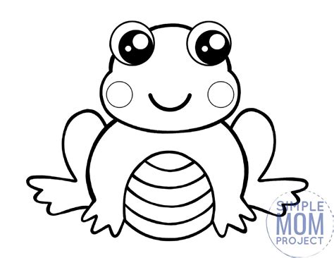 Free Printable Frog Template | Frog coloring pages, Frog template, Cool ...