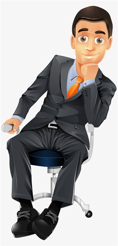 Clip Art Transparent Library Businessman Character - Businessman Vector Character Png ...