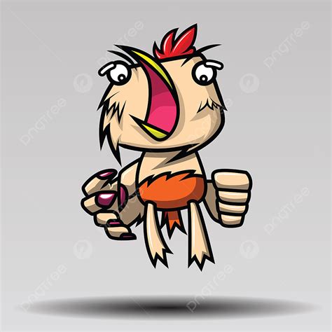 Angry Chicken Cartoon Png - kropkowe-kocie