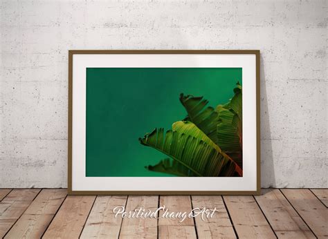 Banana Leaf Print Banana Leaf Art Banana Leaf Wall Art | Etsy