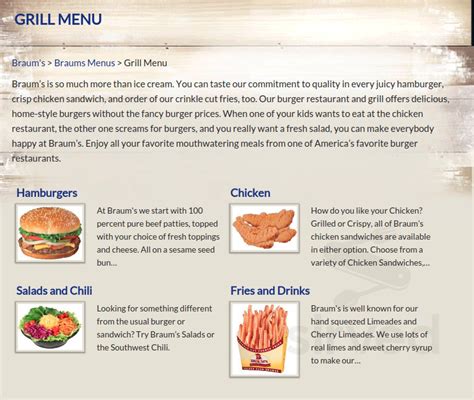 Braums Nutrition Information Hamburger | Besto Blog