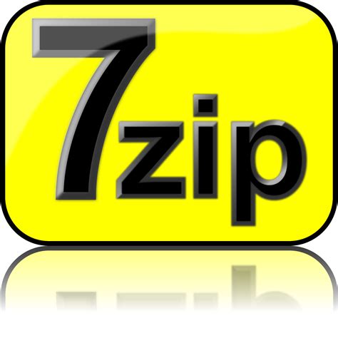 Clipart - 7zip Glossy Extrude Yellow