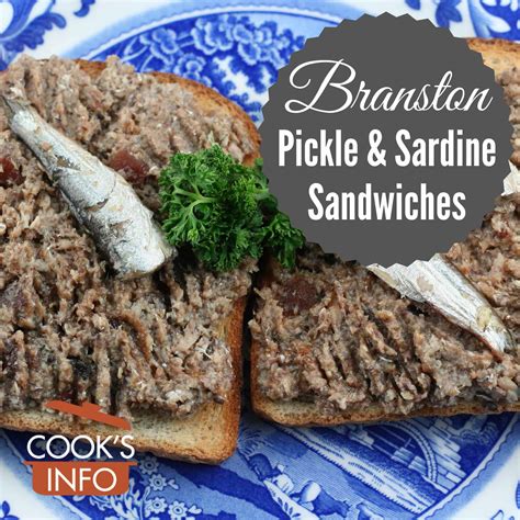 Branston Pickle and Sardine Sandwiches - CooksInfo