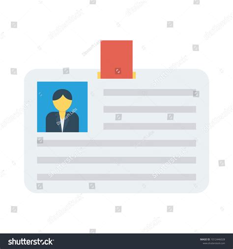 Id Card Employee Stock Vector (Royalty Free) 1012446028 | Shutterstock