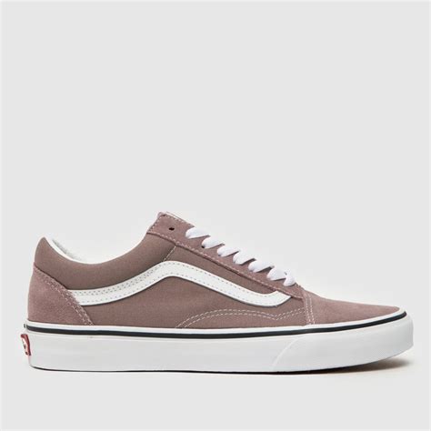 Womens Mauve Brown Vans Old Skool Trainers | schuh