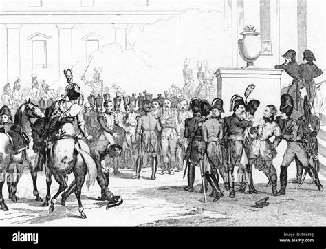 Assassination attempt on Napoleon Bonaparte Stock Photo - Alamy