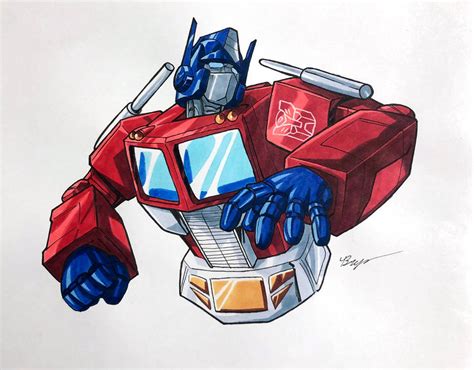 Optimus Prime Art 1 2022 by BrYcEBrOwNARTS on DeviantArt