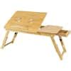 mount-it! Bamboo Laptop Tray Bed Stand with Safety Adapter MI-7212 - The Home Depot