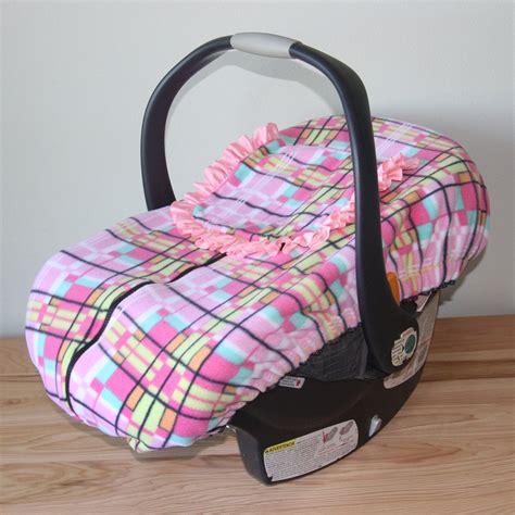 Winter Infant Car Seat Cover Pink Aqua Black