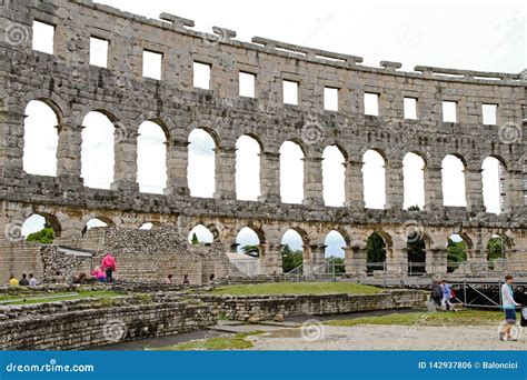 Pula Arena editorial photo. Image of arch, historic - 142937806