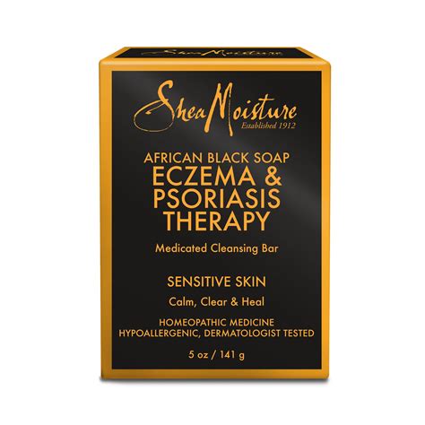 SheaMoisture African Black Soap Eczema Therapy (Medicated) Bar Soap, 5 oz - Walmart.com