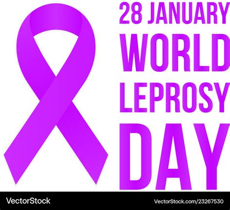 World leprosy day poster Royalty Free Vector Image