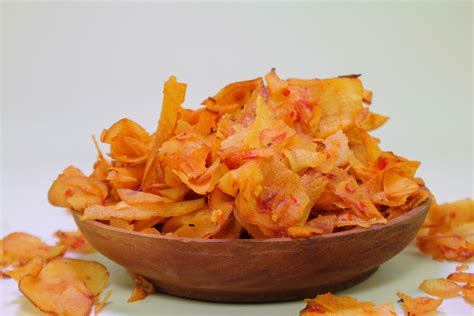 Indonesian food made of spicy cassava chips 23416130 Stock Photo at Vecteezy