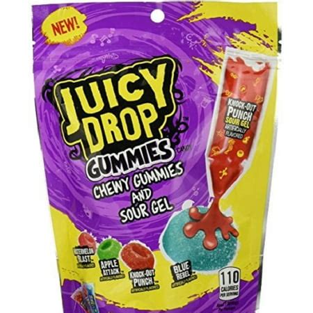 Juicy Drop Gummies Chewy Gummies and Sour Gel, 6.7 oz - Walmart.com