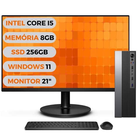 Computador intel core i5 8gb ssd 256gb windows 11 | Extra