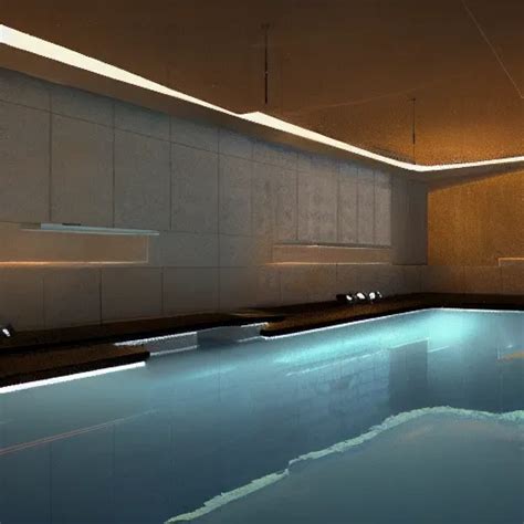 liminal space pool rooms, cgi art, good lighting | Stable Diffusion