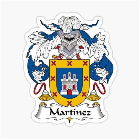 Martinez Coat Of Arms Stickers | Redbubble