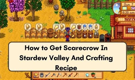 How to Get Scarecrow In Stardew Valley And Crafting Recipe » Gaming Guide