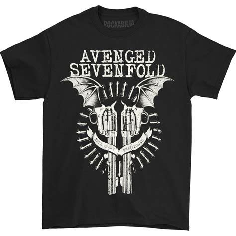 Avenged Sevenfold - Avenged Sevenfold Men's Bat Guns T-shirt Large Black - Walmart.com - Walmart.com