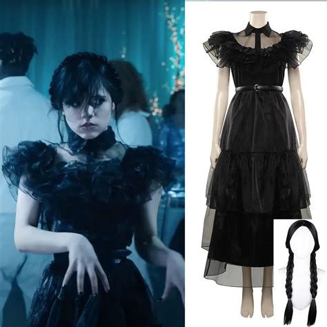 Adult Kids Wednesday Addams Dress Dance Original Cosplay Women - Etsy Canada