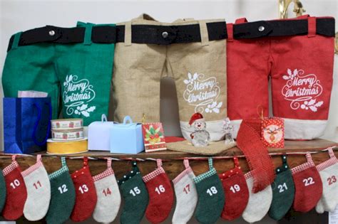 Santa Pants Gift Bags - AW Dropship - Your Giftware and Aromatherapy Dropshipping Supplier