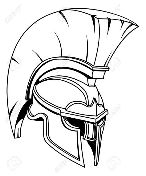 Spartan Helmet Drawing at GetDrawings | Free download