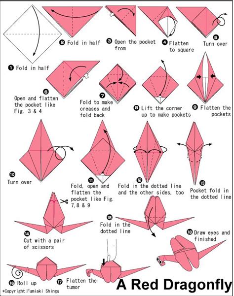 origami Dragon Fly | Origami dragon, Origami easy, Origami insects