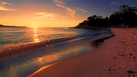 1366x768 Sea Sunset Beach Sunlight Long Exposure 4k 1366x768 Resolution HD 4k Wallpapers, Images ...