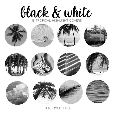 Instagram Highlight Covers Black and White Aesthetic - Etsy