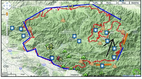 Dynamic fire map (Los Angeles Times, September 2009) | Download Scientific Diagram