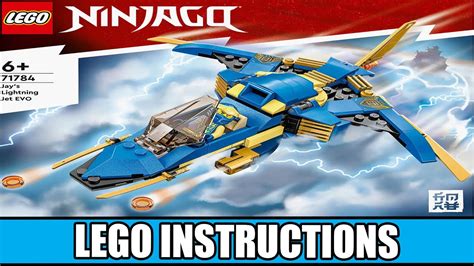 LEGO Instructions | Ninjago | 71784 | Jay's Lightning Jet EVO - YouTube