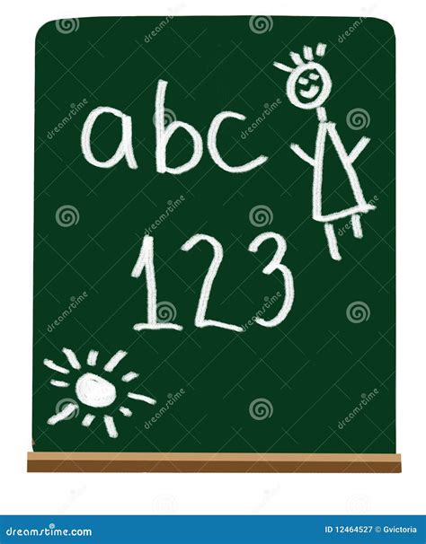 Primary School Letters And Numbers Royalty Free Stock Photography - Image: 12464527