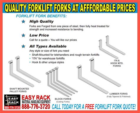 Heavy Duty Forklift Forks For Sale At Affordable Prices | Material Handling Equipment Sales