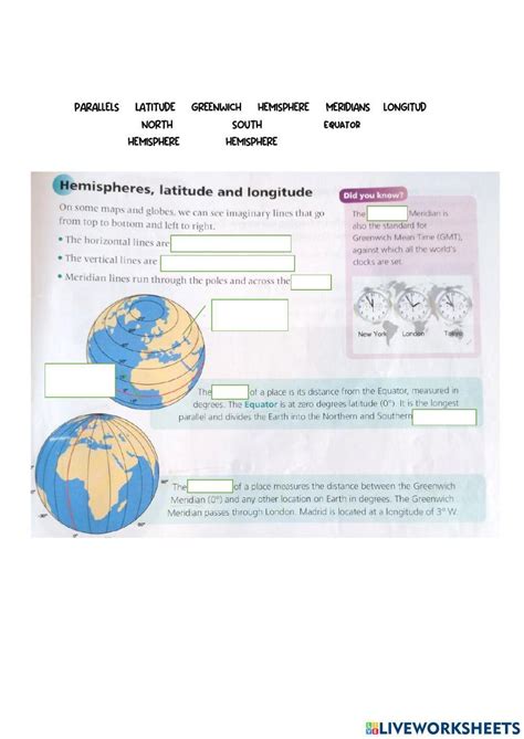 Hemisphere 2206574 | Laura Toribio | Live Worksheets