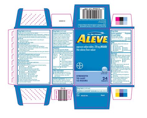 DailyMed - ALEVE- naproxen sodium tablet