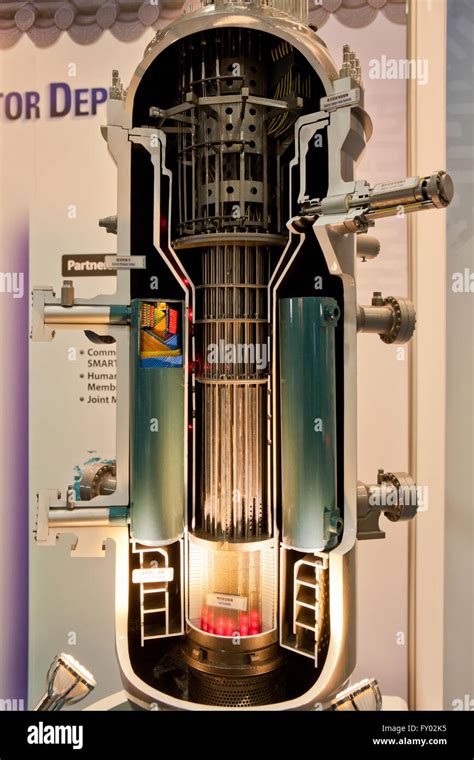 Scale model of nuclear reactor core vessel Stock Photo - Alamy