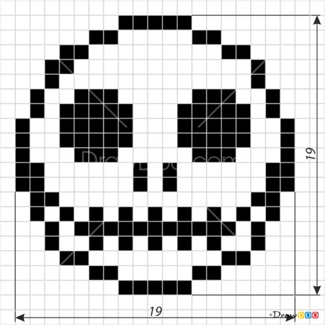 How to Draw Jack Skellington, Pixel Cartoons