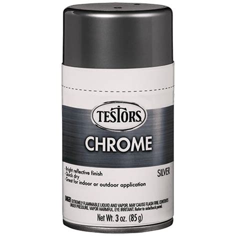 Testors 352617 Silver Chrome Colored Chrome 3 oz. Spray Paint 20066453558 | eBay