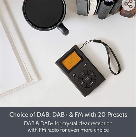 Portable DAB/DAB+ & FM Radio, Rechargeable Battery Powered Portable DAB ...